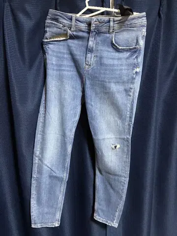 자라 스키니 데님 라이트 블루