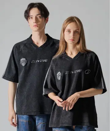 CLEL 헤비 웨이트 빈티지 디자인 반팔 게임 티셔츠