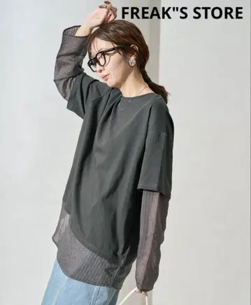 FREAK"S STORE 시어 스트라이프 플레이 야드 풀오버