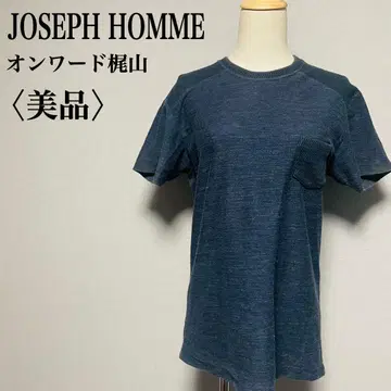 새상품급 조셉 옴 반팔 네이비 메쉬 텍스처 크루넥 티셔츠