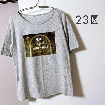 23구 23KU 컷티셔츠 프린트 티셔츠 M