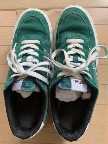 반스 그린 스웨이드 스니커즈