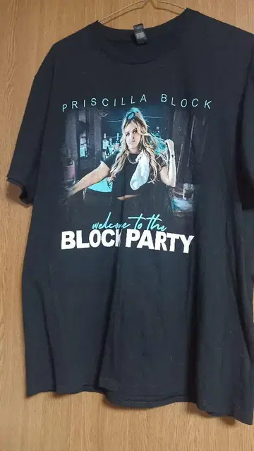 프리실라 블록 BLOCK PARTY TOUR 티셔츠 L 사이즈