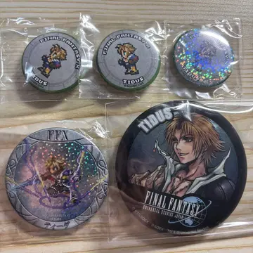 FF FINAL FANTASY 티다 홀로 유니버셜 카페 캔뱃지 5개