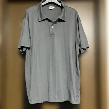 그레이 피케 셔츠 L 사이즈