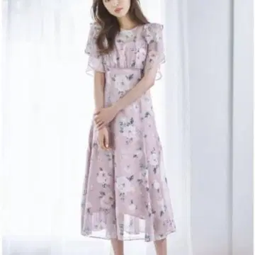 윌 셀렉션 클래시컬 플라워 원피스 핑크