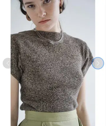 CLANE 21SS COMPACT T-LINE KNIT 브라운 니트
