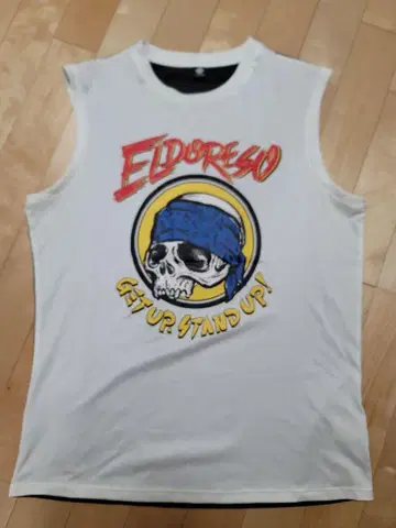 Eldoreso 스컬 탱크탑 화이트