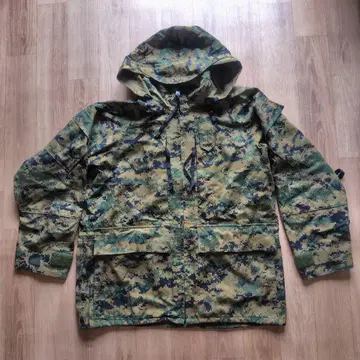 레어 M-S 미군 실물 USMC 우드랜드 마팻 고어텍스 후드티