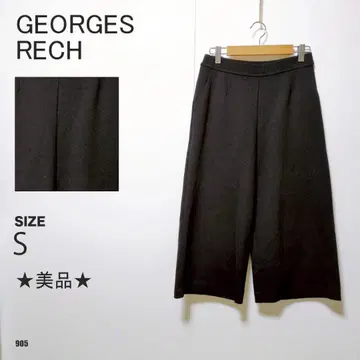 GEORGES RECH 가우초 팬츠 와이드 팬츠 블랙 캐주얼