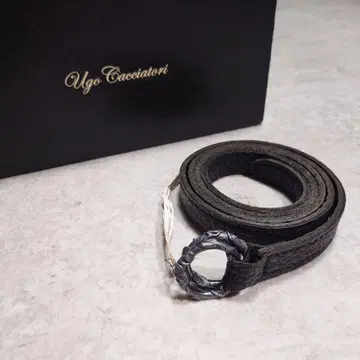 택 포함 Ugo Cacciatori 리프 버클 벨트 SILVER925