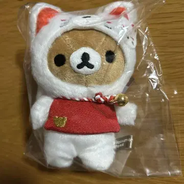 리락쿠마 리락쿠마 스토어 한정판 매달아 놓는 봉제 인형 화이트 여우 교토