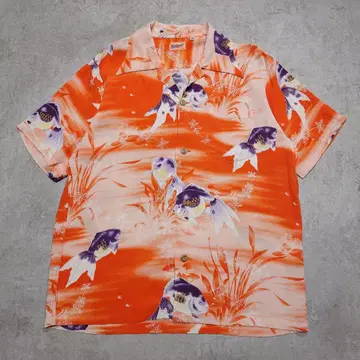 SUNSURF 알로하 셔츠 KILOHANA GOLD FISH 금붕어 M
