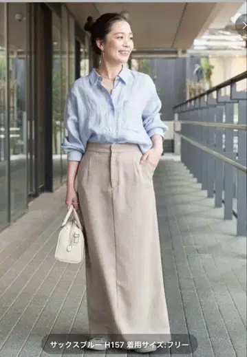 B.C STOCK 손세탁 가능/2way 프렌치 린넨 셔츠
