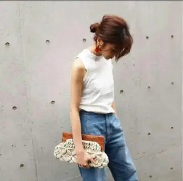 TODAYFUL 투데이풀 레어 클러치 백 마크라메 우드 손뜨개질