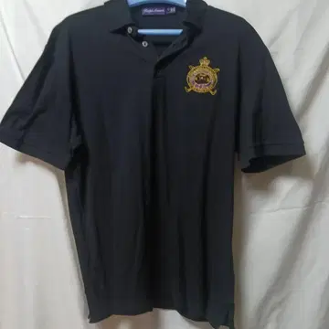 Ralph Lauren 블랙 피케 셔츠 이스토