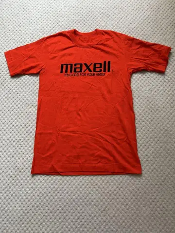 maxell 맥셀 기업 로고 티셔츠