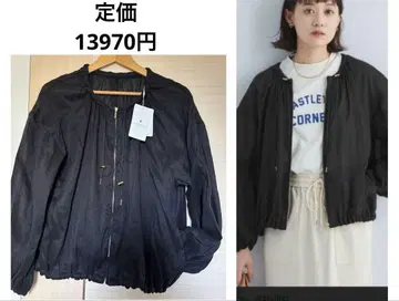 새상품 유나이티드 애로우즈 노카라 블루종 정가 13970엔 블랙
