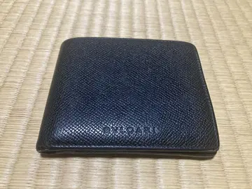 BULGARI 블랙 접이식 지갑