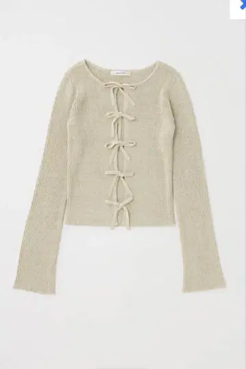 moussy FRONT RIBBON 니트 탑