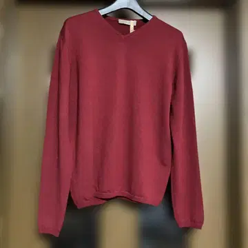 cruciani 버건디 니트 스웨터 사이즈 44
