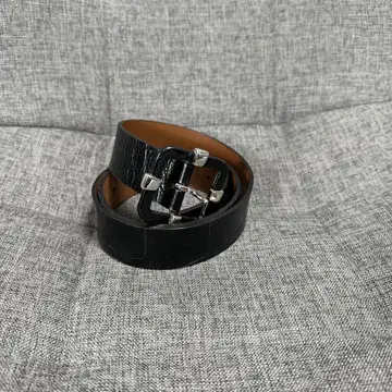 BROOKS BROTHERS 가죽 벨트 블랙 black 크로코