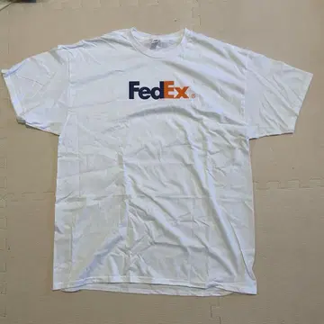 FedEx 데드스탁 2000년대 화이트 티셔츠 약 60x80cm