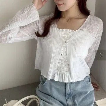 nice claup 후크가 달린 시어 가드 화이트