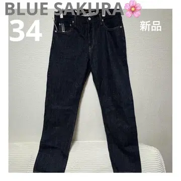 BLUE SAKURA 스트레이트 데님 34 (새상품, 택 포함)