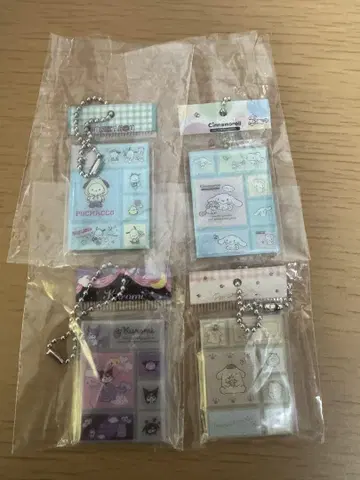 산리오 캐릭터즈 타일 씰 미니어처 참