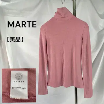 미니치 MARTE 티셔츠 컷소 하이넥 핑크 봄/여름 얇은 소재 썸머