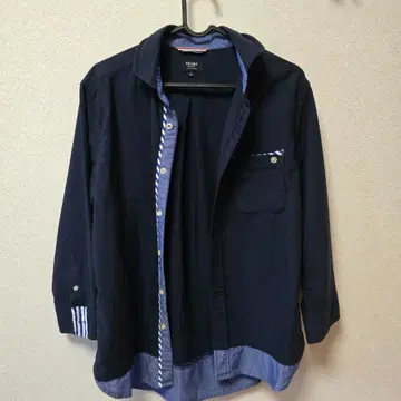 BEAMS 긴팔 셔츠 M 네이비