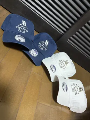 마리오트 베케이션 클럽 캡 4개 세트 네이비 화이트
