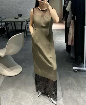 ANDRESD hem lace dress 밑단 레이스 드레스