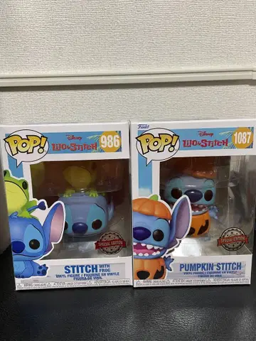 [2개 세트] funko pop 스티치 피규어
