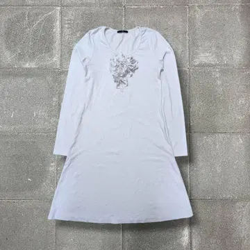 00's 빈티지 맥시아 프릴 긴팔 튜닉 y2k