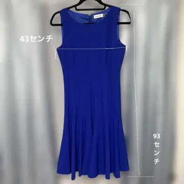 캘빈클라인 슬리브리스 원피스 4P 파랑