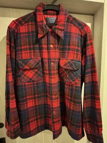 Pendleton 체크 무늬 긴팔 셔츠