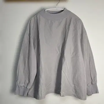 나카가와 마사시치 상점 면 린넨 하이넥 블라우스 라이트 그레이 완판템!