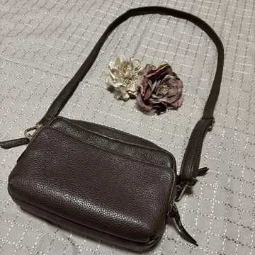 TOPKA P I 브라운 가죽제품 백
