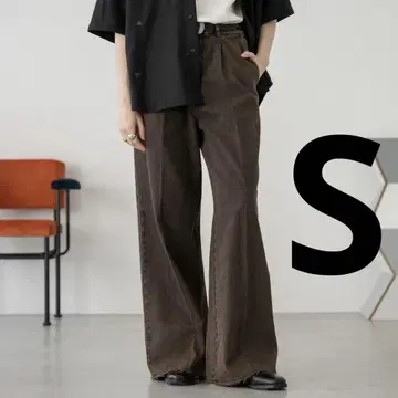 selle grant 컷오프 와이드 스트레이트 데님 팬츠