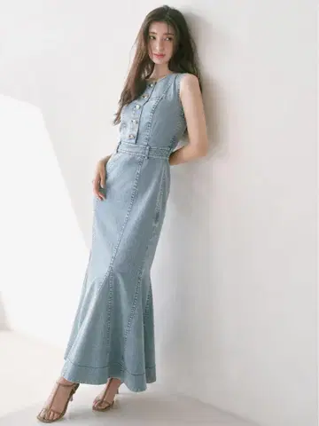 snidel 데님 머메이드 원피스