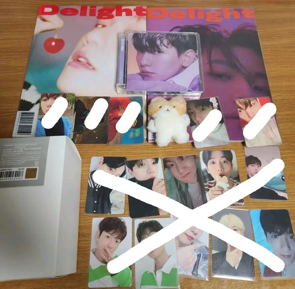 (급처)  처분 탈덕 엑소 백현 터래기, 앨범, md 양도