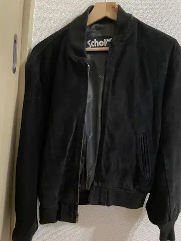 Schott 스웨이드 블랙 자켓