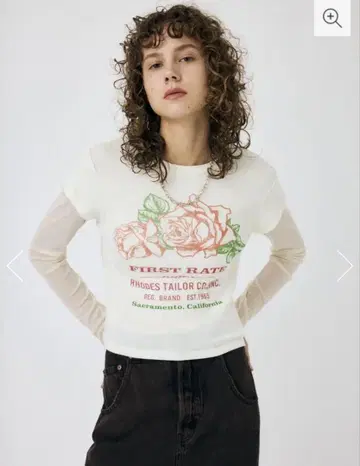 MOUSSY VINTAGE LABEL 티셔츠  상의
