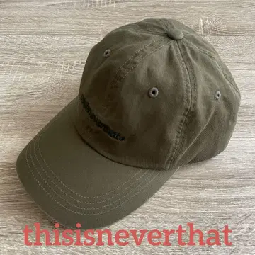 [새상품급] 디스이즈네버댓 로고 캡 cap 올리브 올리브