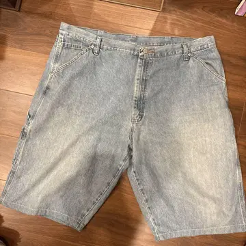 Wrangler 데님 숏 팬츠 라이트 블루