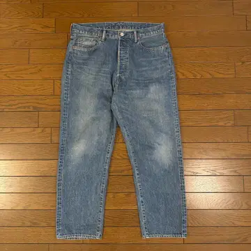 A.PRESSE 워시드 데님 와이드 팬츠 Washed Denim