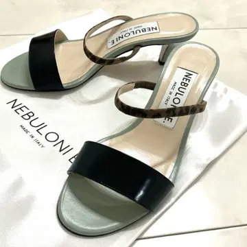 미사용 NEBULONI E. 샌들 뮬 22.5 네브로니