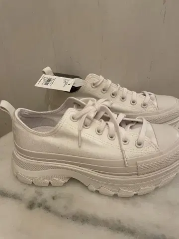 CONVERSE ALL STAR 통굽 스니커즈 화이트